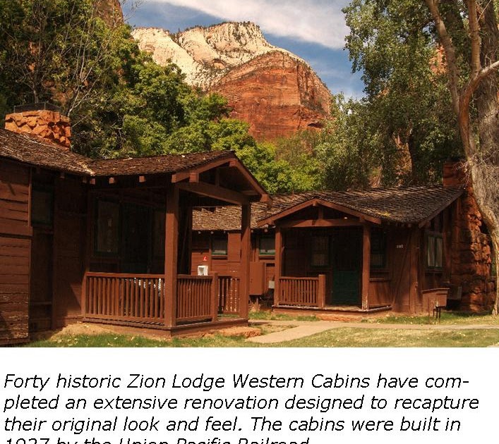lodge lady HISTORIC ZION CABINS RENOVATED AND REOPENED
