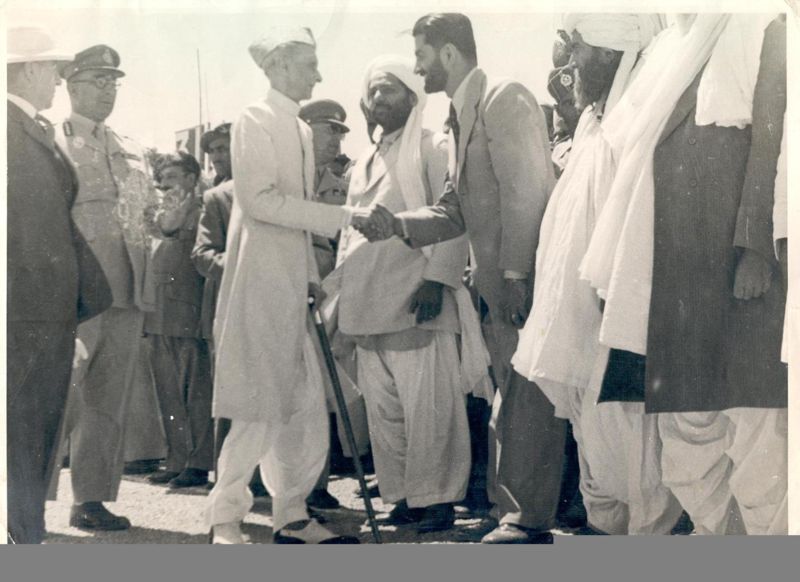 Quaid-e-Azam Mohammad Ali Jinnah with Nawab Akbar Bugti