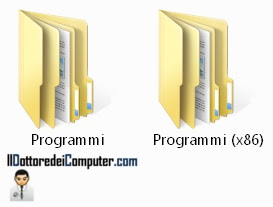 due cartelle programmi in Windows