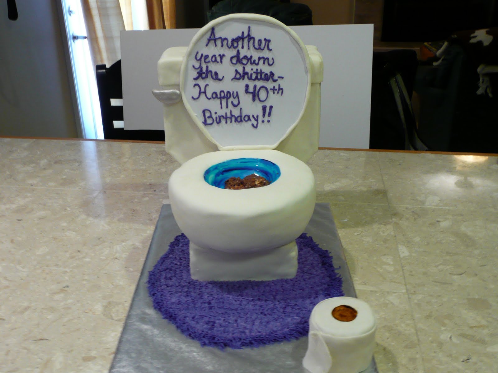 Toilet Birthday Cake