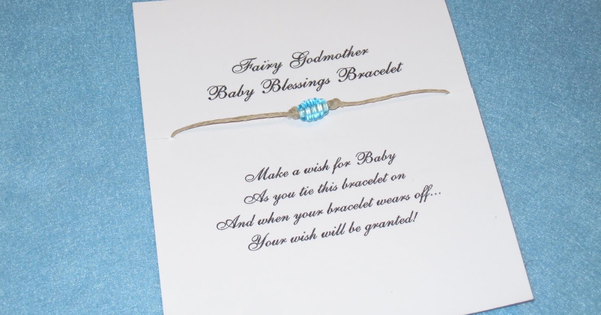 Puppy Love Preschool Fairy Godmother Baby Shower Blessings Bracelets