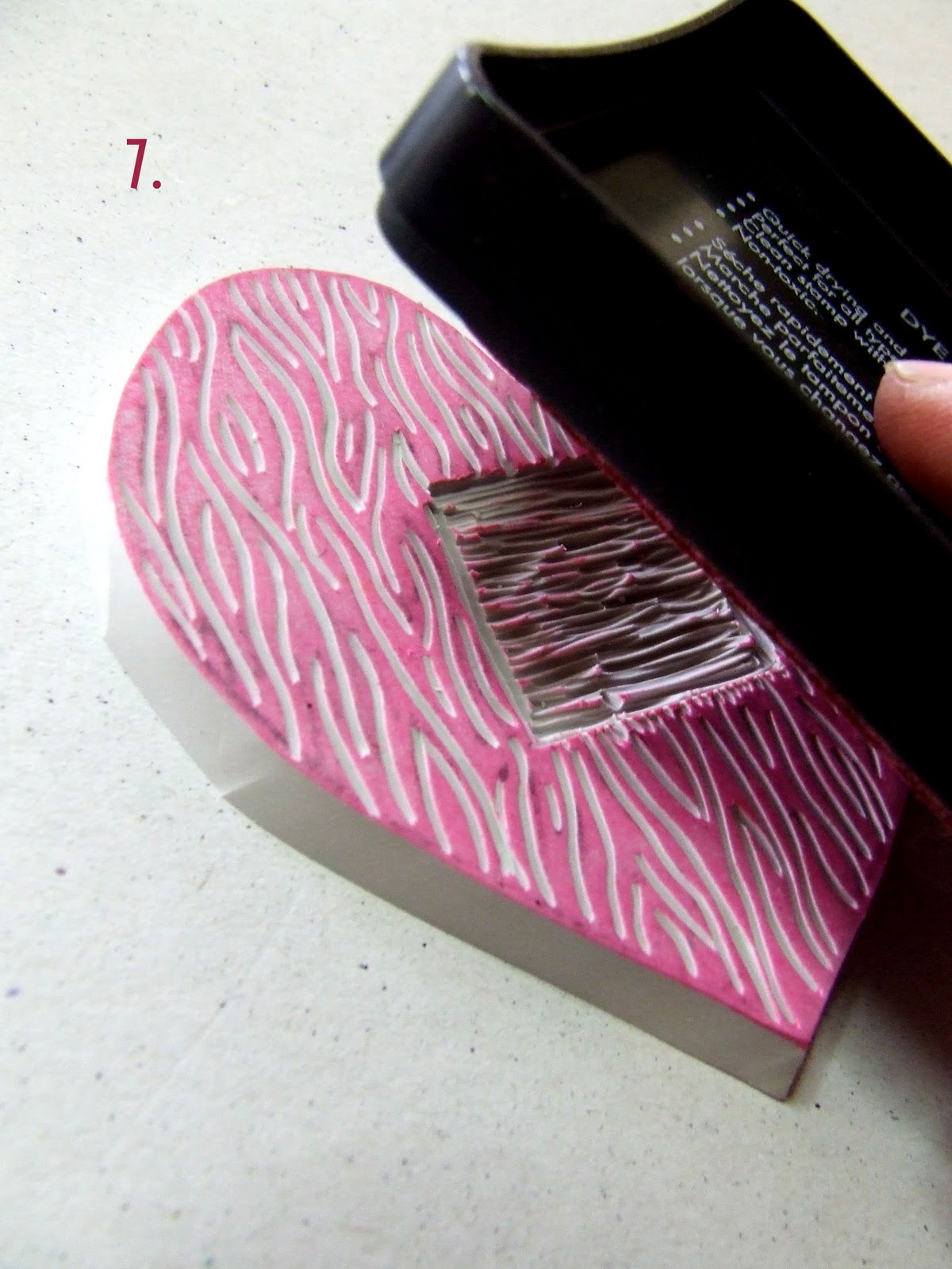 The Mayberry Sparrow Faux Bois ValentinesA DIY Rubber Stamp Carving