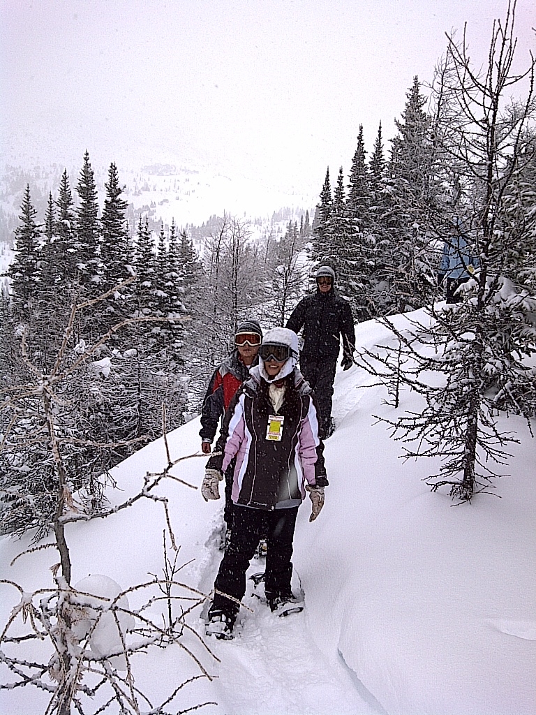 Snowshoeing on Top of the World, Banff, Alberta December 9 Snowshoeing