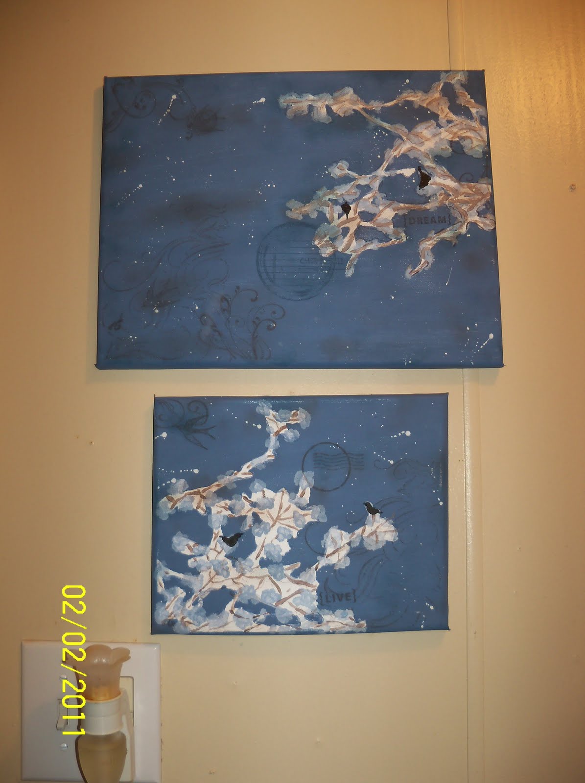 Paper Avenue bathroom paintings