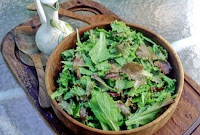 misticanza lettuce with parsley dressing