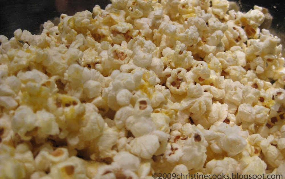 Christine Cooks Air Popped Organic Popcorn With Parmigiano Reggiano