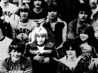 Kurt Cobain na epoca da escola...