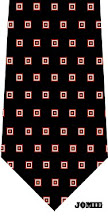 Red White Square Design (Silk)