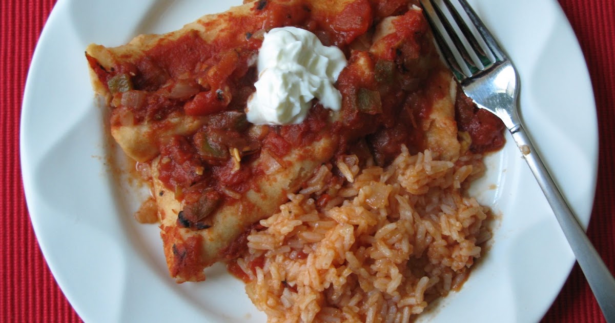 Rose's Recipes Enchiladas and Spanish Rice