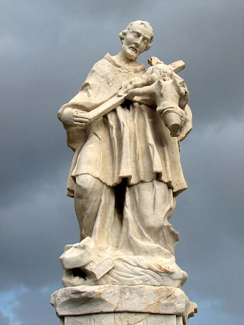 St John of Nepomuk, statue, bridge, Livorno