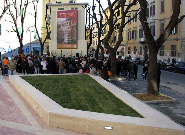 Ceremony, new square, piazza Giorgio Caproni