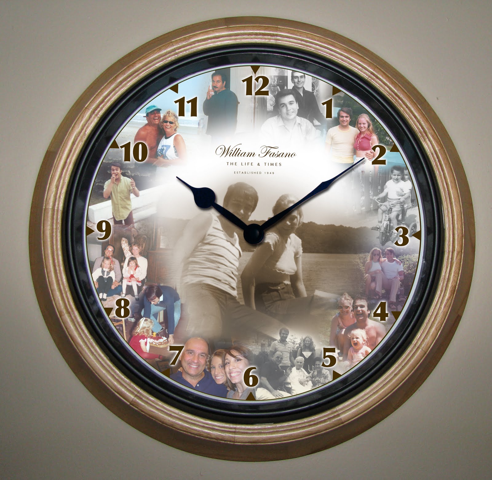 Kat and Mouse Design Custom Clock Face Design