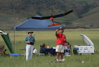 BERG Team: Evan launching Peter's Tsotsie