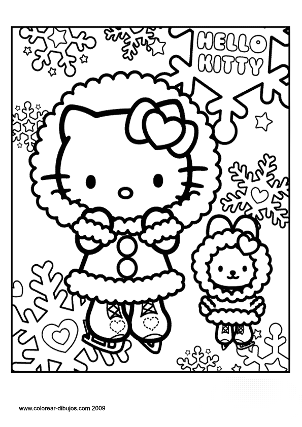 hello kitty para colorear hello kitty para colorear