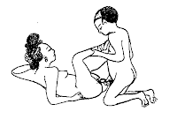 The Dragon turns over lovemaking position