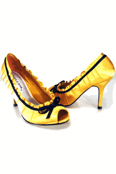 Yellow Satin Shoes