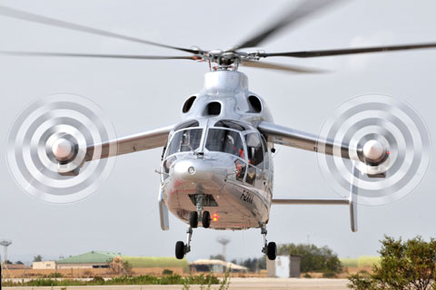 Eurocopter testa helicóptero híbrido 'X3'