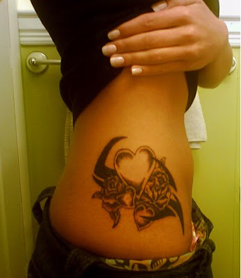 small heart tattoos on hip. heart tattoos on hip. heart