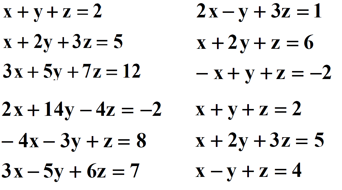 ECUACIONES LINEALES CON MATRICES ecuaciones lineales con matrices: