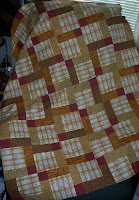 Disappearing Nine Patch quilt top made for the Underground Railroad