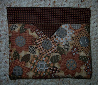 little brown print bag