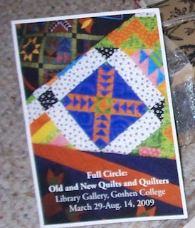 Goshen quilt exhibit flyer