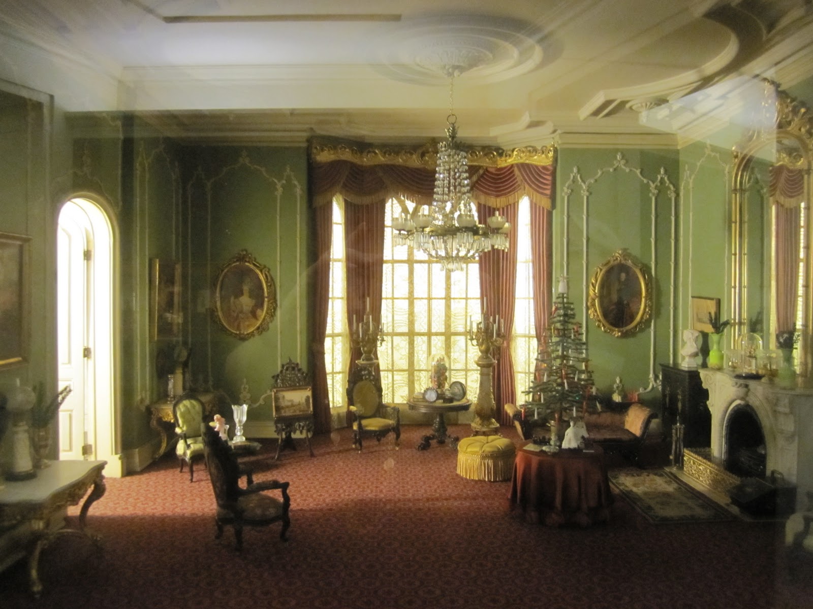 room decorated with christmas tree queen victoria s husband albert was  title=