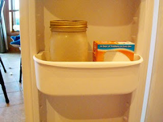 yeast and baking soda in a freezer shelf