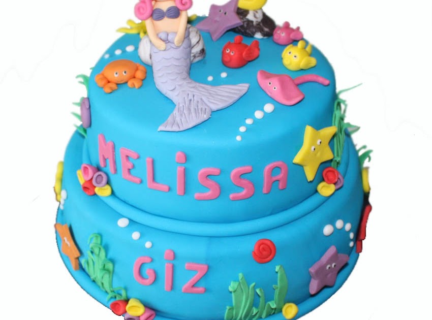 ideas4cakes DENİZ KIZI PASTA