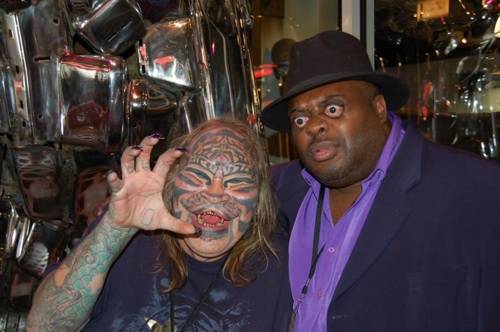 Two masters of extreme body modification Dennis Avner and Erik Sprague 