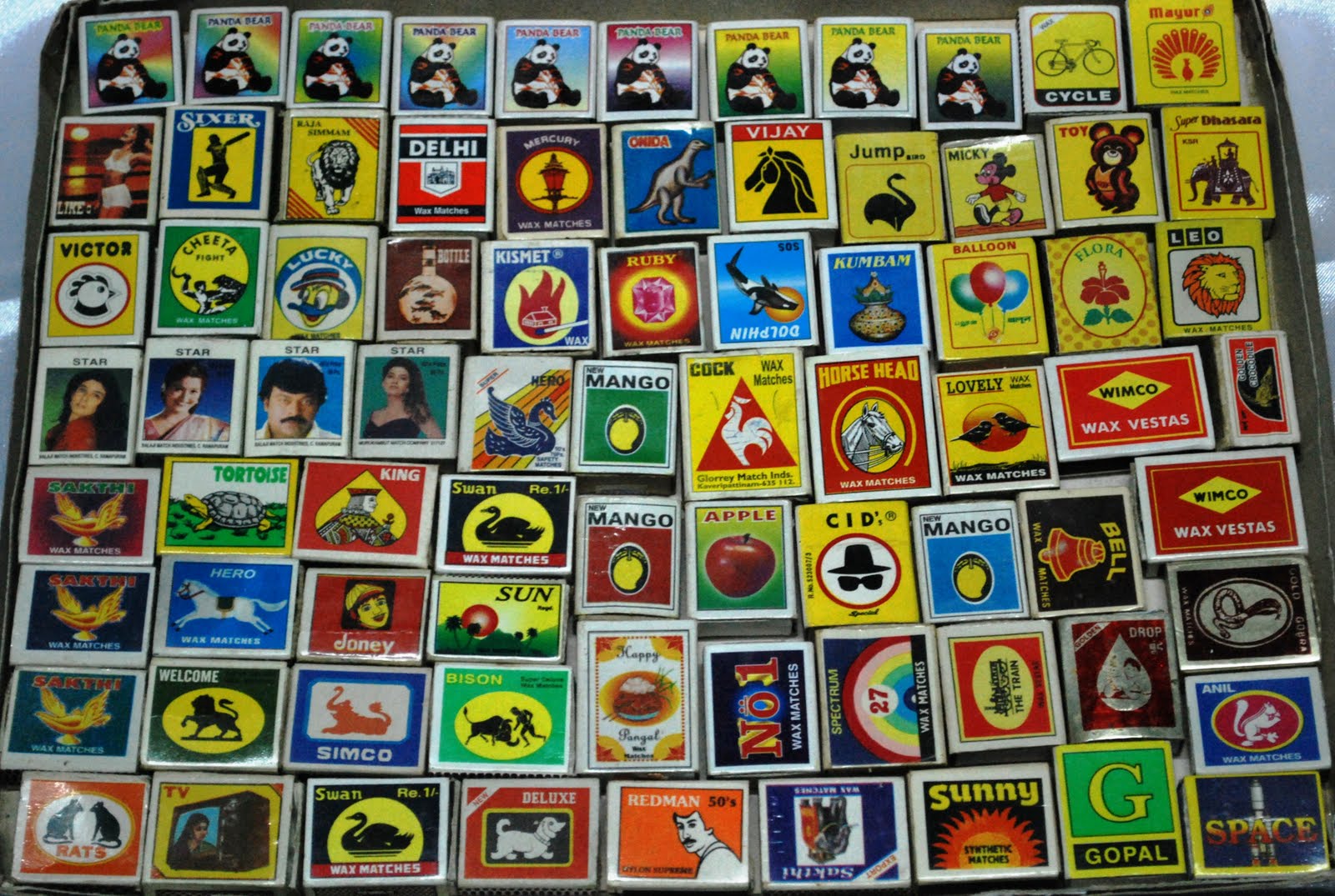 The World Of Matchboxes, Matchbooks & Matchbox Labels My Collection Mini Wax Matchboxes India