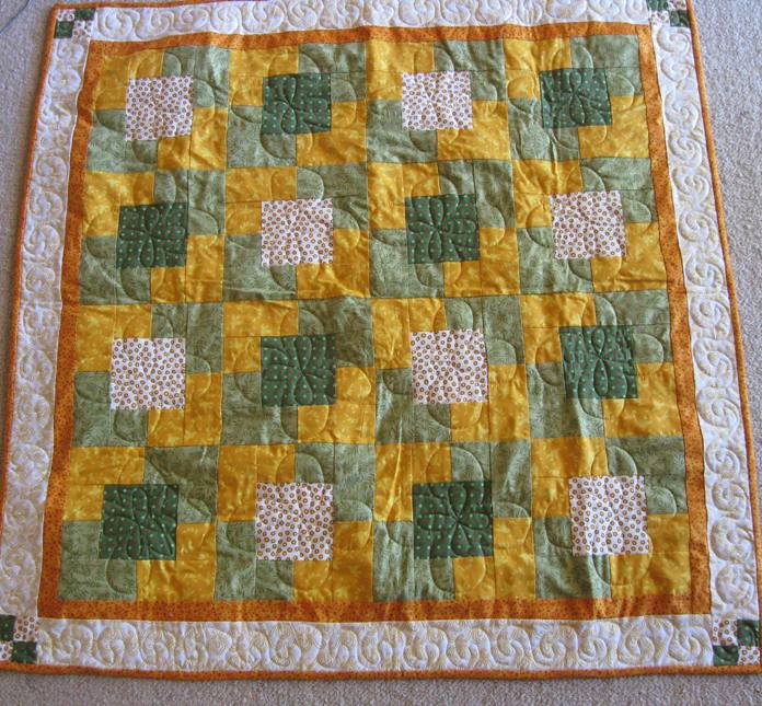 Lynley quilts Border done for baby quilt