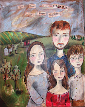 My Family..with the cats in the apple trees.