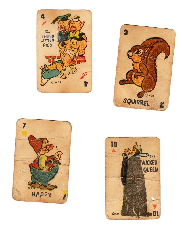 The Paper Collector Vintage Disney playing cards
