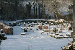 Le jardin de la grange dîmière en hiver