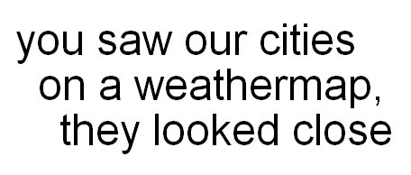 you saw our cities on a weathermap