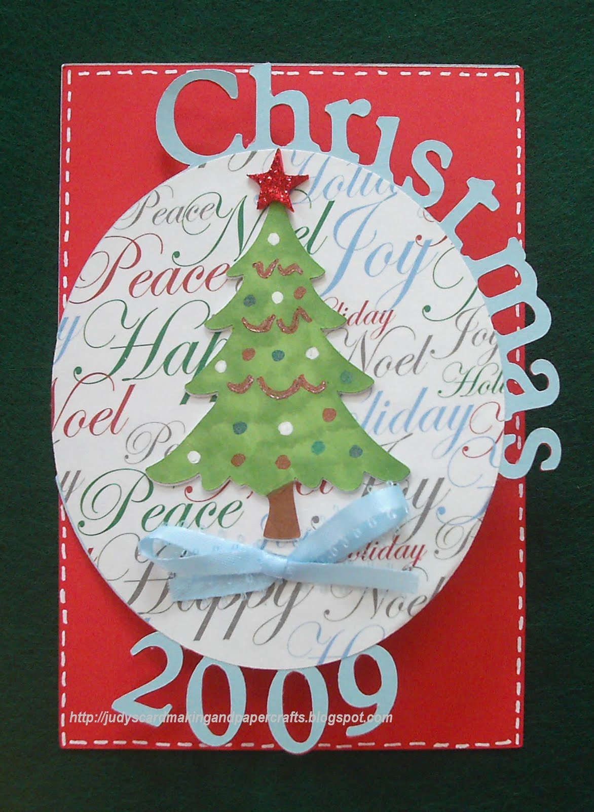 Judy's Handmade Creations: Christmas 2009 Card.. With Cut File!!