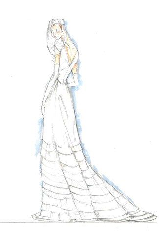 kate middleton wedding dresses sketches. kate middleton wedding dress