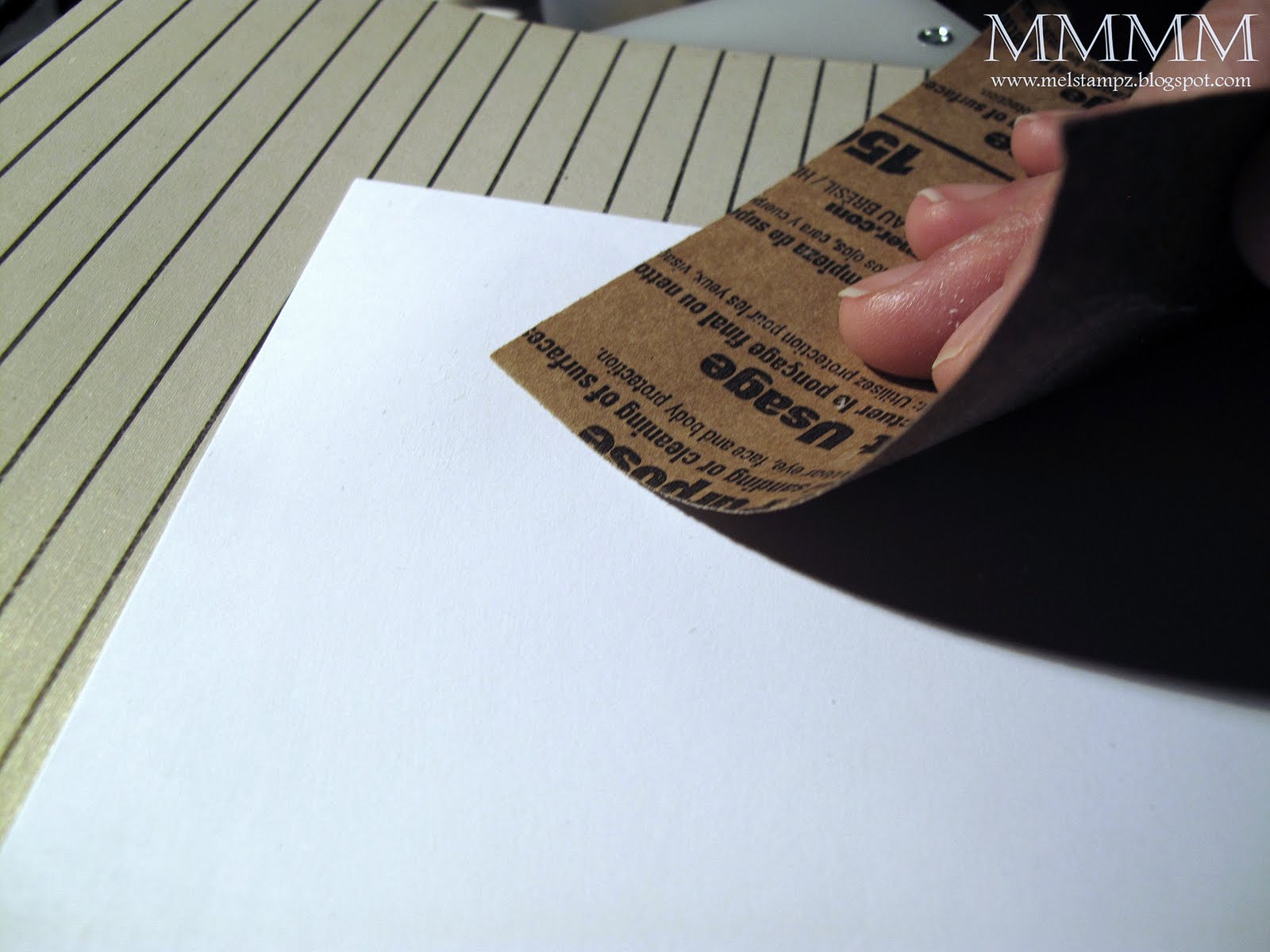 Mel Stampz How to emboss a digital image with Matte Medium