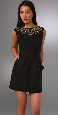 Milly Dress on Milly Beaded Neckline Mini Dress