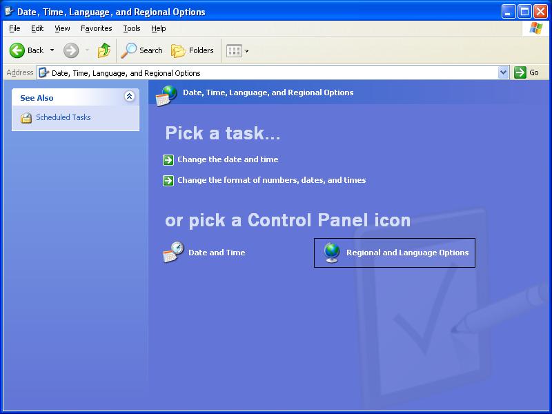 Windows XP Texpert Show the Language Bar In Windows XP