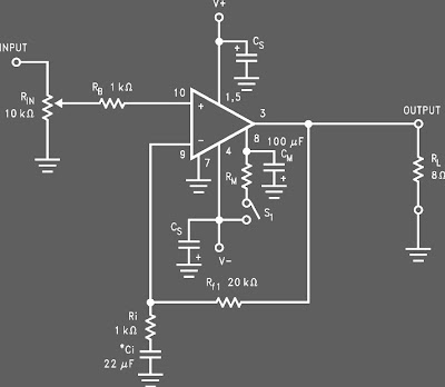 Rangkaian LM3886 68 Watt Audio Power Amplifier LM3886 68 Watt Audio Power Amplifier