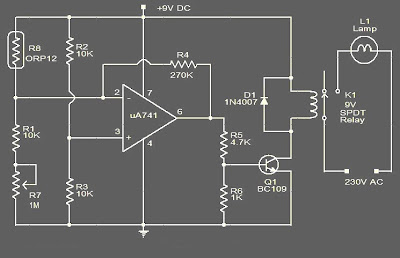 Rangkaian Lampu Otomatos Lampu otomatis