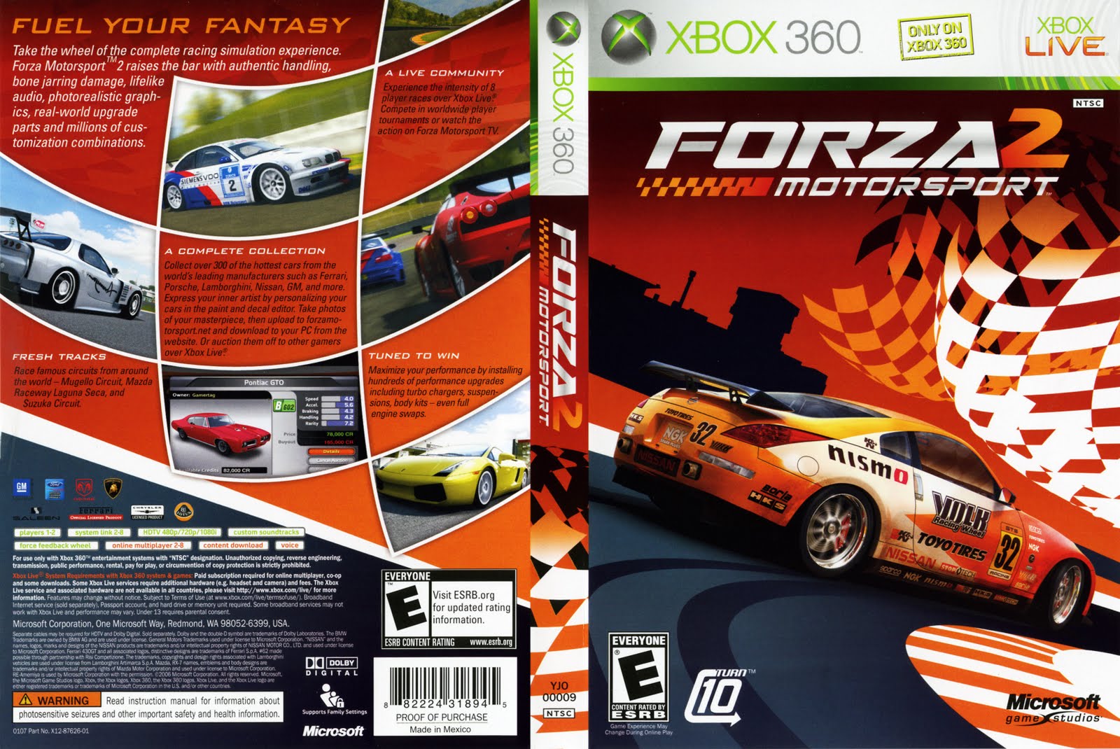 Games Covers Forza Motorsport 2 Xbox 360