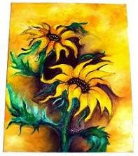 Girassois - Óleo sobre tela 40x50 cm