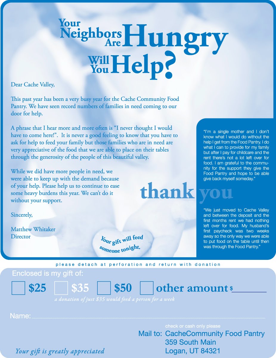 The Image Foundry Cache Community Food Pantry Flier