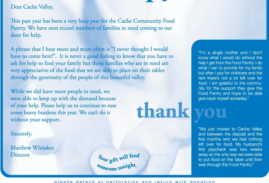 The Image Foundry Cache Community Food Pantry Flier