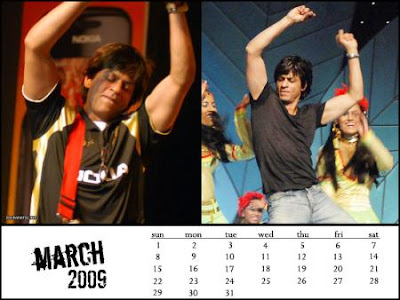 Shahrukh Khan 2009 Calendar