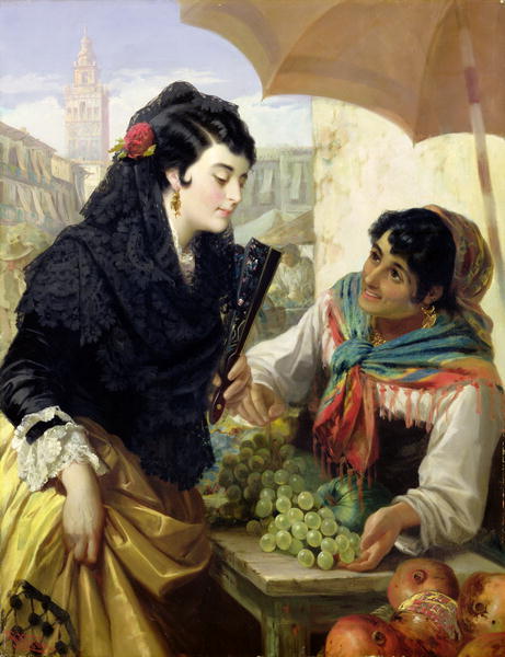 "Vendedora de frutas" - R. Kemm