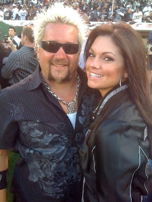 Guy Fieri tailgating with Raider Nation